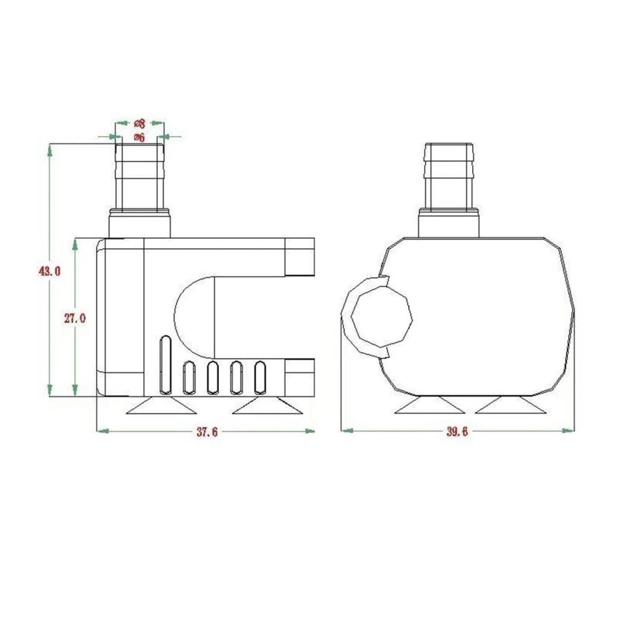Помпа 5-12V 200л/ч