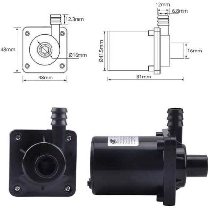 Помпа 8-24VDC 900л/час