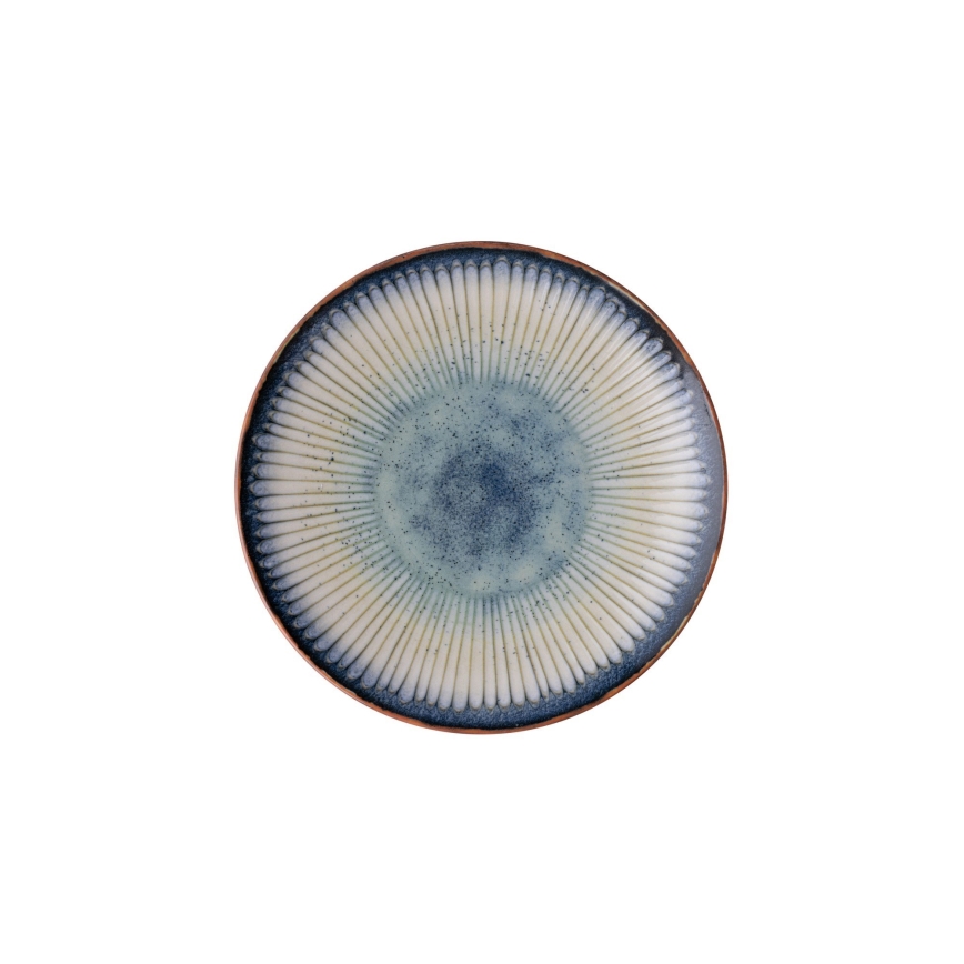 Порцеланов сервиз за хранене, 24 части, син