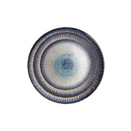 Порцеланов сервиз за хранене, 24 части, син