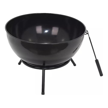 Портативна дървена печка 57x30 см черна