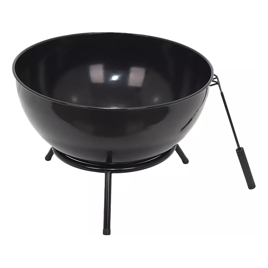 Портативна дървена печка 57x30 см черна