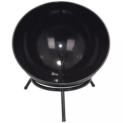 Портативна дървена печка 57x30 см черна