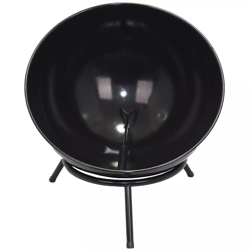 Портативна дървена печка 57x30 см черна