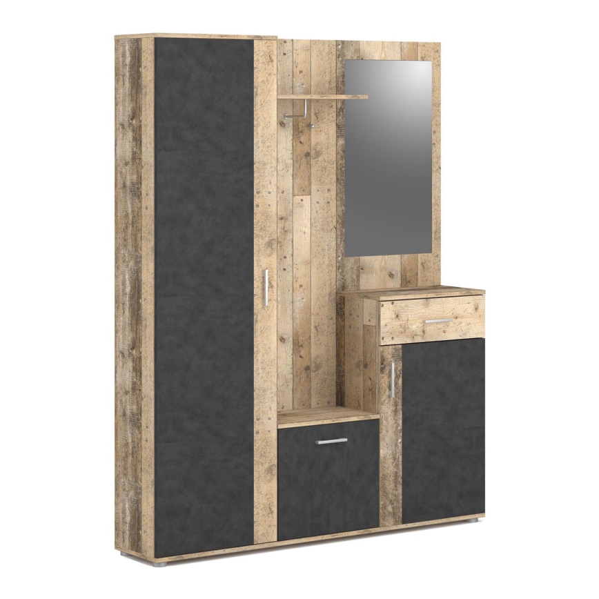 Портманто NOLAN с огледало, кафяв/графит