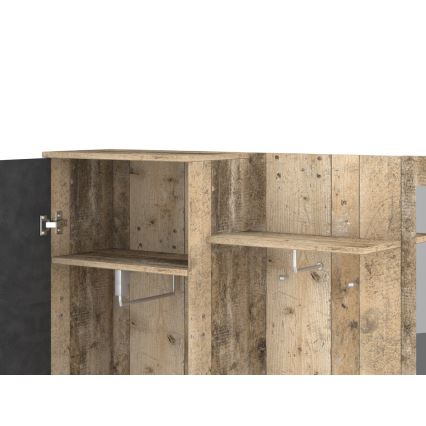 Портманто NOLAN с огледало, кафяв/графит