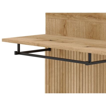 Портманто с огледало SVEN кафяво/бяло