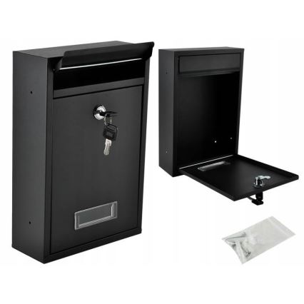 Пощенска кутия 21,7x32 cm черна