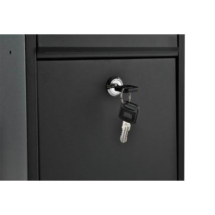 Пощенска кутия 21,7x32 cm черна