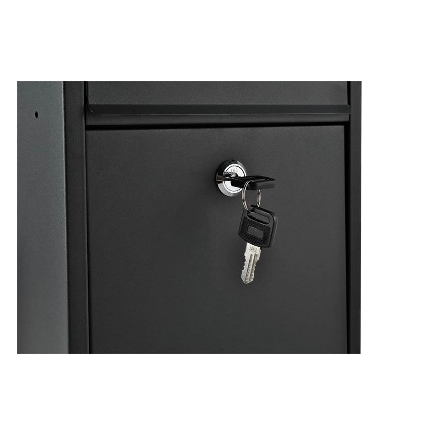 Пощенска кутия 21,7x32 cm черна