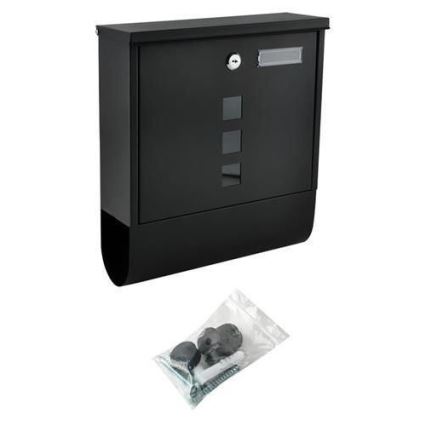 Пощенска кутия 34x30,7 см черна