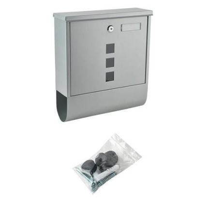 Пощенска кутия 34x30,7 см сребриста