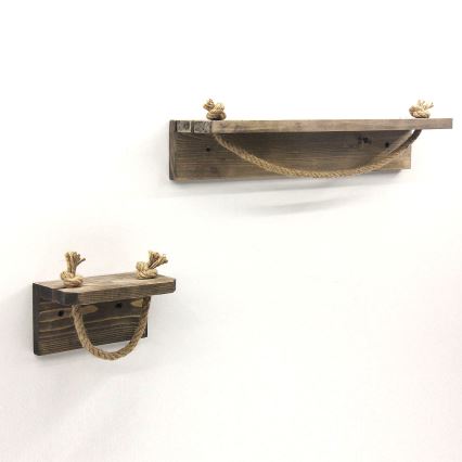 Поставка за тоалетна хартия 10,5x17 cм + рафт 10x50 cм смърч