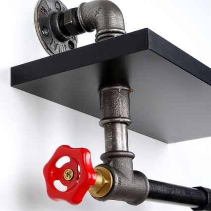 Поставка за тоалетна хартия с рафт BORU черен