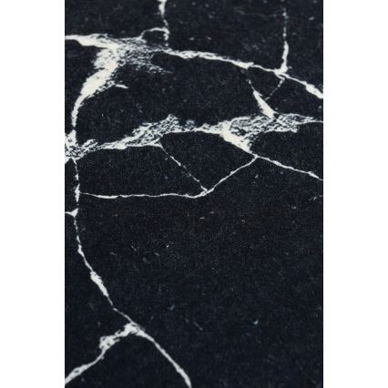 Постелка за баня MARBLE 40x60 см черен