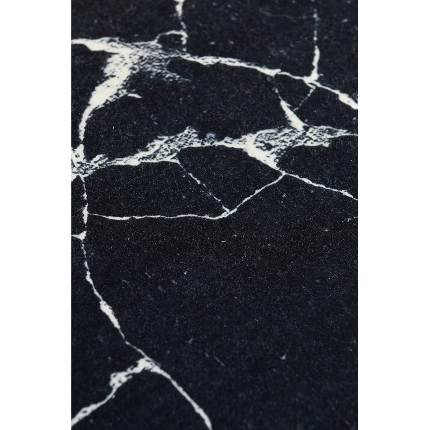 Постелка за баня MARBLE 40x60 см черен