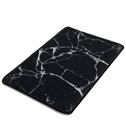 Постелка за баня MARBLE 40x60 см черен