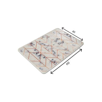 Постелка за баня MOREA 40x60 см бежов