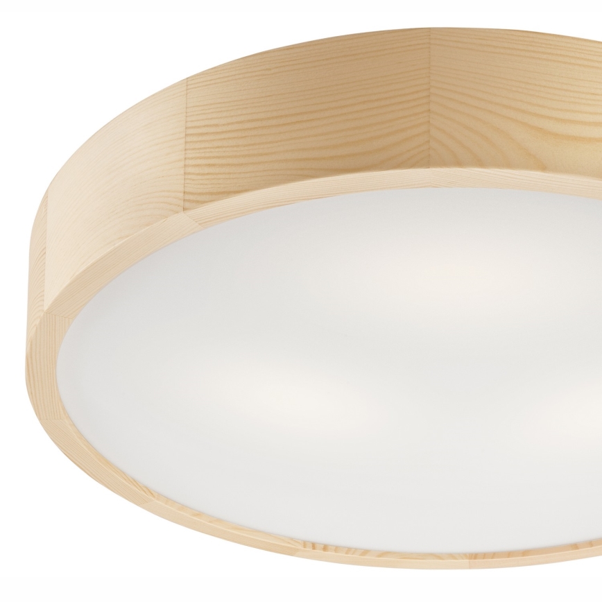 Потолен осветител NATURAL 3xE27/60W/230V ? 47 см борова дървесина
