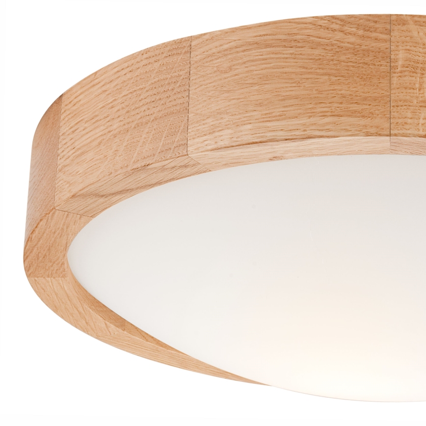Потолен осветител OAK SLIM 1xE27/60W/230V дъб Ø 27 см