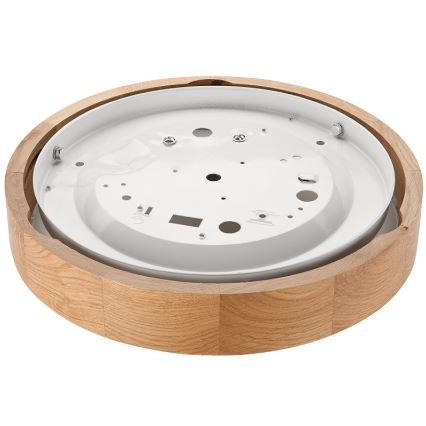 Потолен осветител OAK SLIM 1xE27/60W/230V дъб Ø 27 см