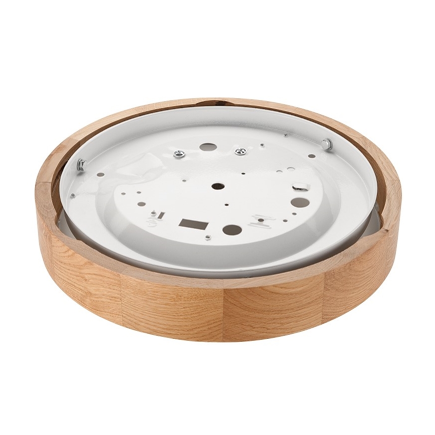 Потолен осветител OAK SLIM 1xE27/60W/230V дъб Ø 27 см