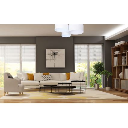 Потолен осветител SPACE 3xE27/60W/230V бял