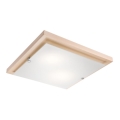 Потолен осветител 2xE27/60W/230V бук