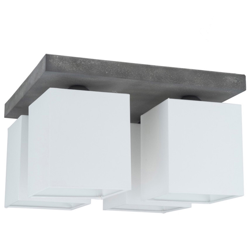 Потолен осветител GREAT 4xE27/25W/230V бетон