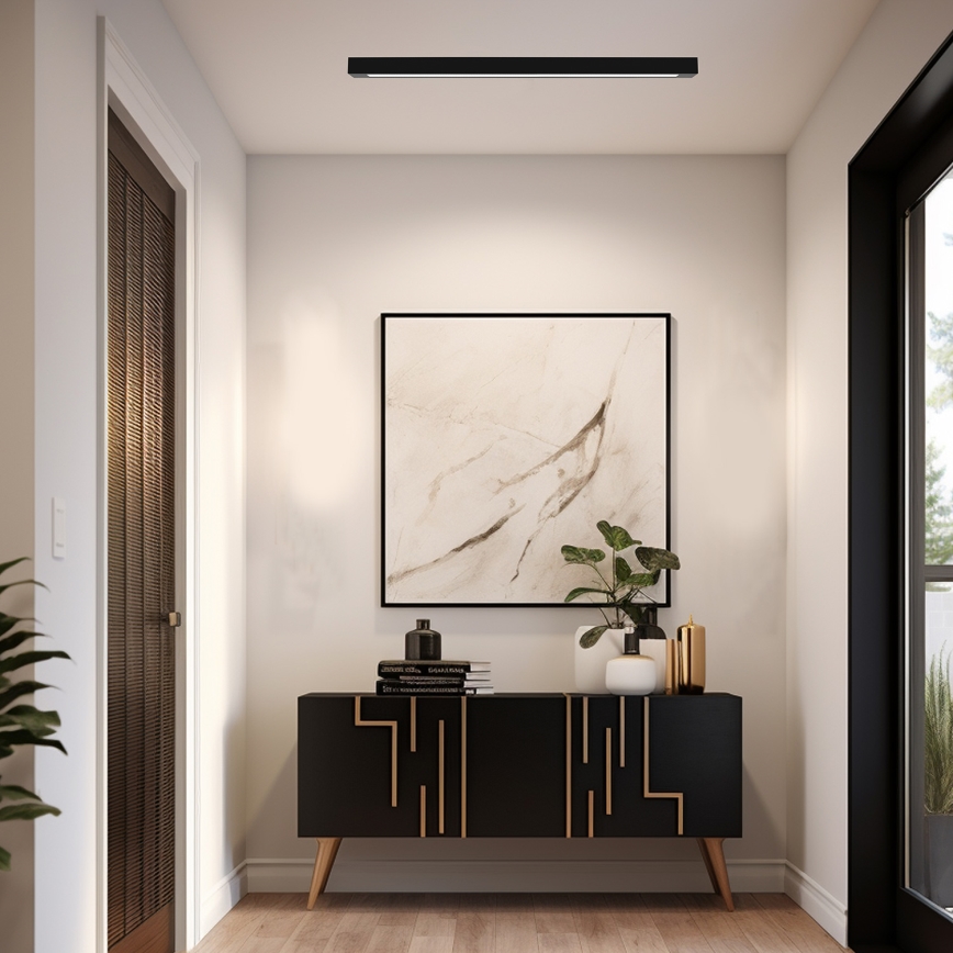 Потолен осветител LUNGO T8 1xG13/18W/230V черен