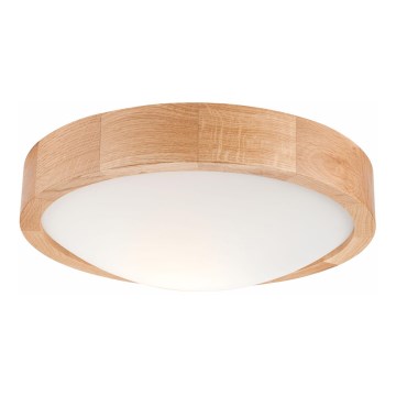 Потолен осветител OAK SLIM 1xE27/60W/230V дъб Ø 27 см