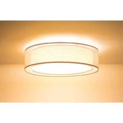 Потолно осветително тяло PURO, 2 x E27, 40 W, 230 V, Ø 60 см, бежово