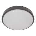 Потолно осветително тяло WILTON със сензор, 2xE27/60W/230V, Ø 33 см, антрацит