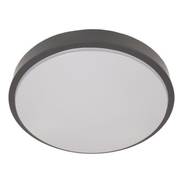 Потолно осветително тяло WILTON със сензор, 2xE27/60W/230V, Ø 33 см, антрацит