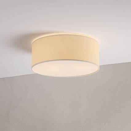 Потолочно осветително тяло SIRJA PLISADO 2xE27/15W/230V, Ø 35 см, кремаво