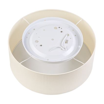 Потолочно осветително тяло SIRJA PLISADO 2xE27/15W/230V, Ø 35 см, кремаво