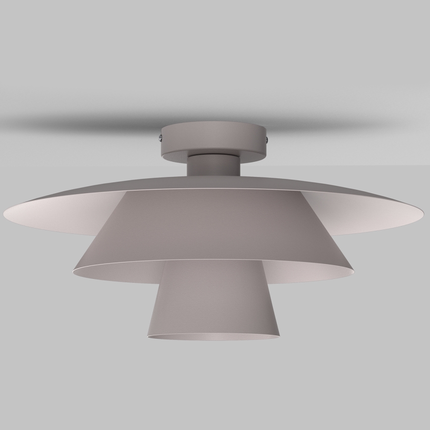 Потолъчно осветително тяло PLATO 1xE27/15W/230V Ø 32 см кремово