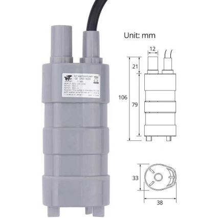 Потопяема помпа 12V 600 л/ч