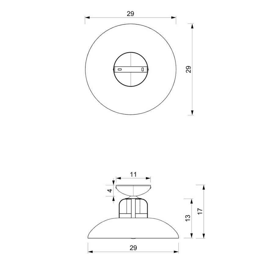 Повърхностен полилей FELIX 1xE27/60W/230V бял