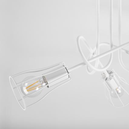 Повърхностен полилей OXFORD 3xE27/15W/230V бял