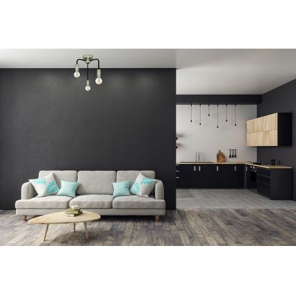 Повърхностен полилей SAGA 3xE27/40W/230V
