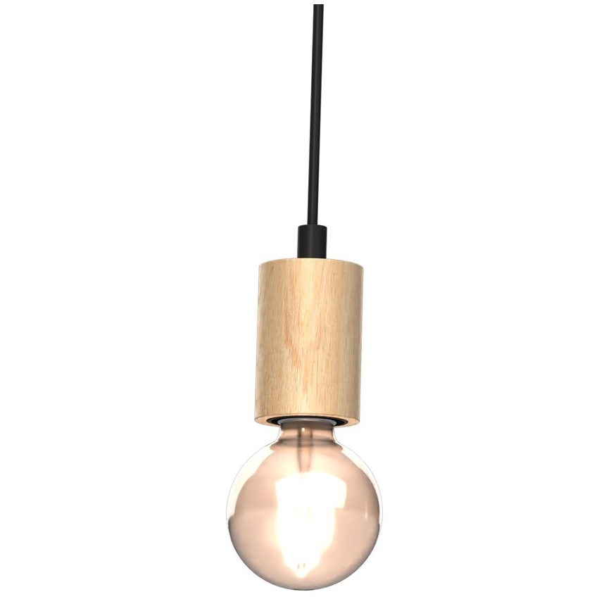 Повърхностен полилей VIGA 2xE27/60W/230V дървен