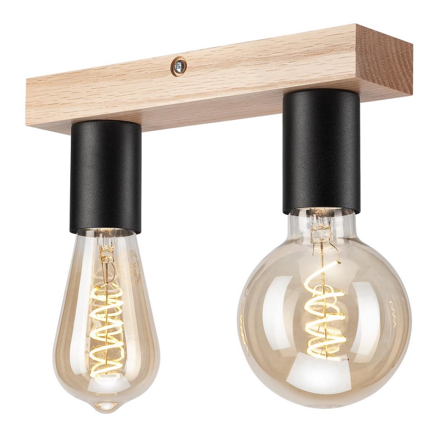 Повърхностен полилей VITO OAK 2xE27/60W/230V дъб