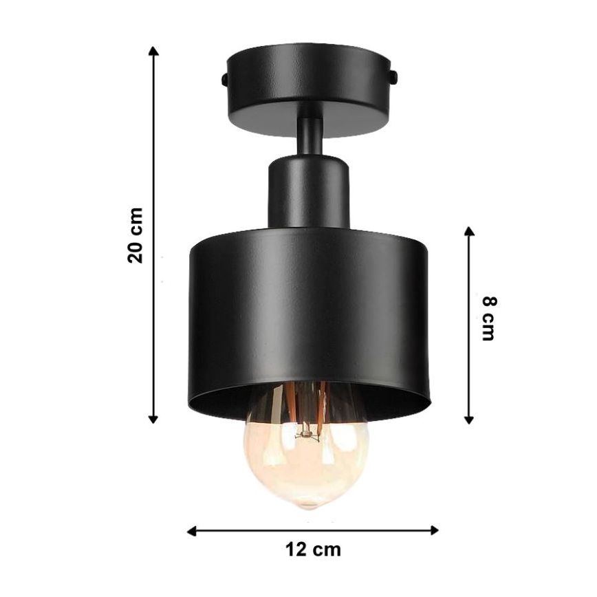 повърхностно монтиран Полилей BODO 1xE27/60W/230V