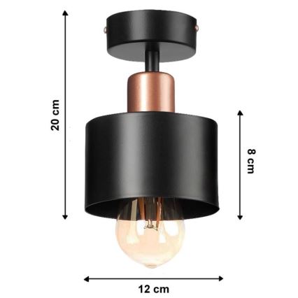 повърхностно монтиран Полилей BODO 1xE27/60W/230V