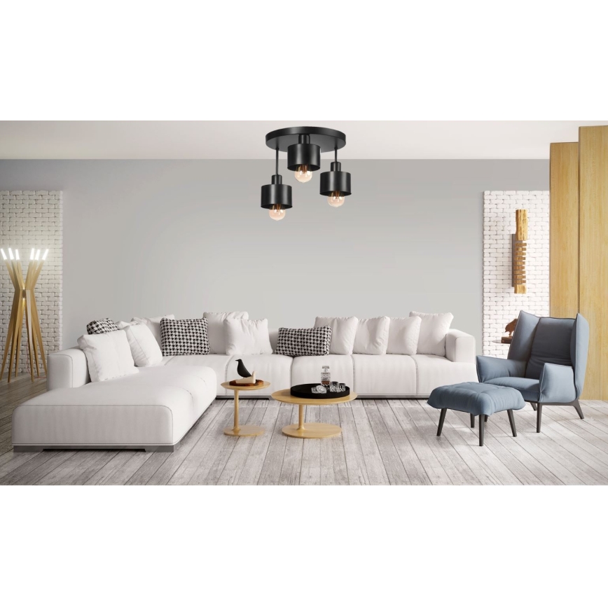 повърхностно монтиран Полилей BODO 3xE27/60W/230V