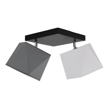 повърхностно монтиран Полилей DIAMENT 2xE27/60W/230V бялосив