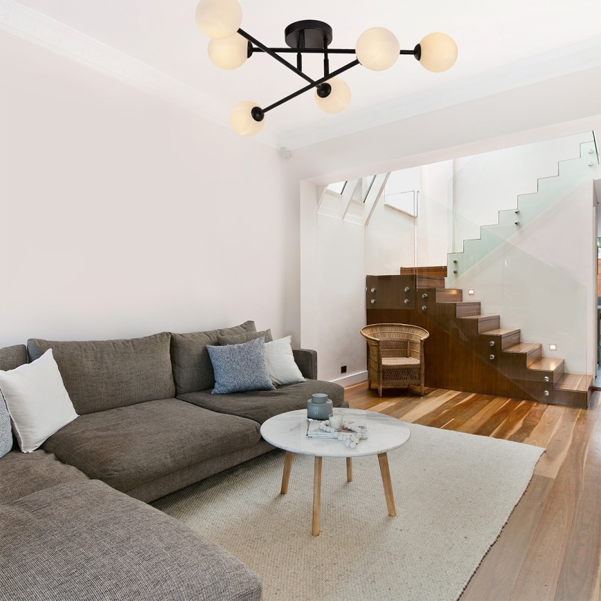 Повърхностно монтиран полилей DORADO 6xG9/28W/230V черен