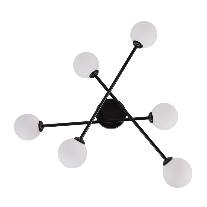 Повърхностно монтиран полилей DORADO 6xG9/28W/230V черен