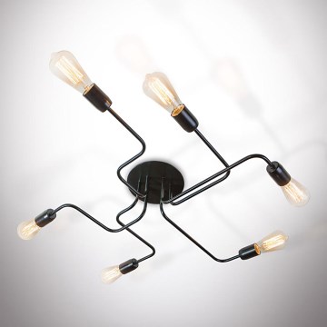 повърхностно монтиран Полилей ELECTRICO 6xE27/40W/230V 76 cm